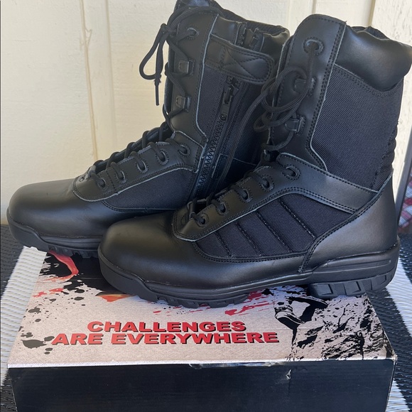 U.S. Military Other - Men Black Tactical Boots size 11. Military style with zippers.